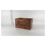 Wooden Pepsi-Cola crate, faded graphics, 17.5" ×