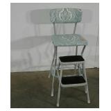 Painted and covered Cosco step stool