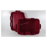 Empty tote with lid, good condition