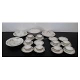 Limoges china, 30 pieces, four patterns, made in