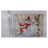 Lighted snowman decor canvas (not tested)