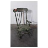 Childs Rocking Chair, one back spindle has been