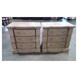 Two night stands, one missing knob, both show