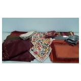 Table linens, placemats and napkins, all in fall