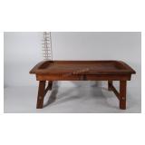 TV tray, wooden, has some ware and scuff marks