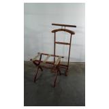 2pc Home Furnishings lot, Luggage Case Stand,