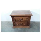 Two drawer nightstand, 27x16x23, top has some
