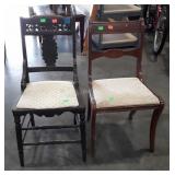 Two Older Side Chairs, seller code 3B