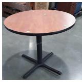 Office Table 36" round laminated top on metal