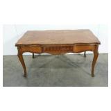 Coffee table, inlay detail, 34 x 20 x 18, age