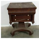 Flip top game table,  needs a little work as