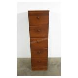 Five drawer stand, Wills Furniture, 12 x 15 x 43,