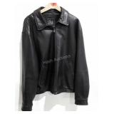 Joseph A Banks leather jacket, mens size XL