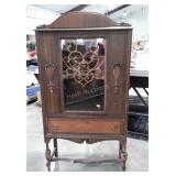 Depression era Flatwall China Cabinet, center