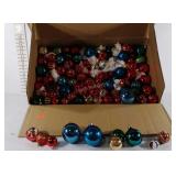 Christmas ornaments (some have paint chips,