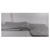 Gray bedspread & 2 shames (Queen), good condition