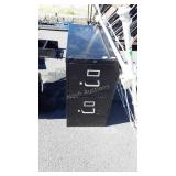 Hon Black metal 2 Drawer File Cabinet, letter