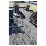 Plantstand and 3 Tomato Cages