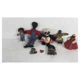Black Americana dolls, paper doll, yarn doll,
