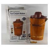 6 quart old fashioned ice cream maker, like new,