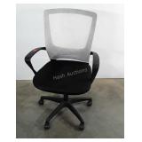 Office Desk Chair, white breathable mesh fabric