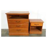 Two multi-purpose stands/dresser and nightstand,