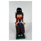 Cowboy nutcracker,  stands 15" tall, condition as
