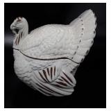 Large Turkey cookie jar, 12" tall x 11" wide