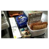 Skid lot: includes totes, lids, chair covers,