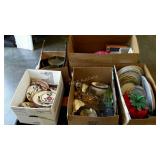 Skid lot: includes plates and dinner wares, drink