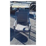 Pair of Outdoor Chairs, aluminum framed,