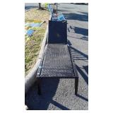 Chaise Lounge, all weather wicker and aluminum
