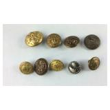 9 buttons a few are military