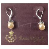 Premier design jewelry, silvertone dangle