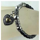 Premier design jewelry, rope heart charm bracelet