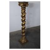 Home Furnishings Plant Stand, plaster made, gold