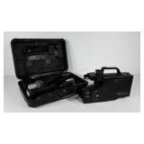 Sears VHS movie camera with case and accessories,