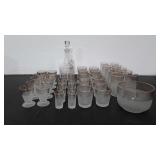 Gold edge barware, includes several style