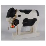Paper mache decor cow, good condition