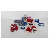 Toy sized pet accessories, sweaters, Christmas