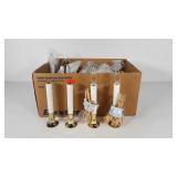 Holiday window candles, mix of battery and corded