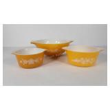Pyrex, Butterfly Gold 444 Cinderella bowl, plus
