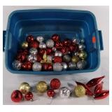 Christmas ornaments, many sizes, some do have