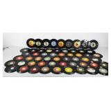 45rpm vinyl records, includes Beatles, Beach