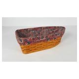 Longaberger Row your boat basket with liner and
