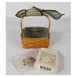 Longaberger Tarragon Booking basket 2001 with