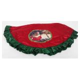 Christmas tree skirt, needs hole cut, 40"