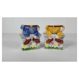 Two Enesco ceramic Humpty Dumpty egg cups