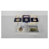 White House Christmas ornaments with boxes, 1995,