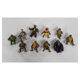 Action figures, mostly Ninja Turtles